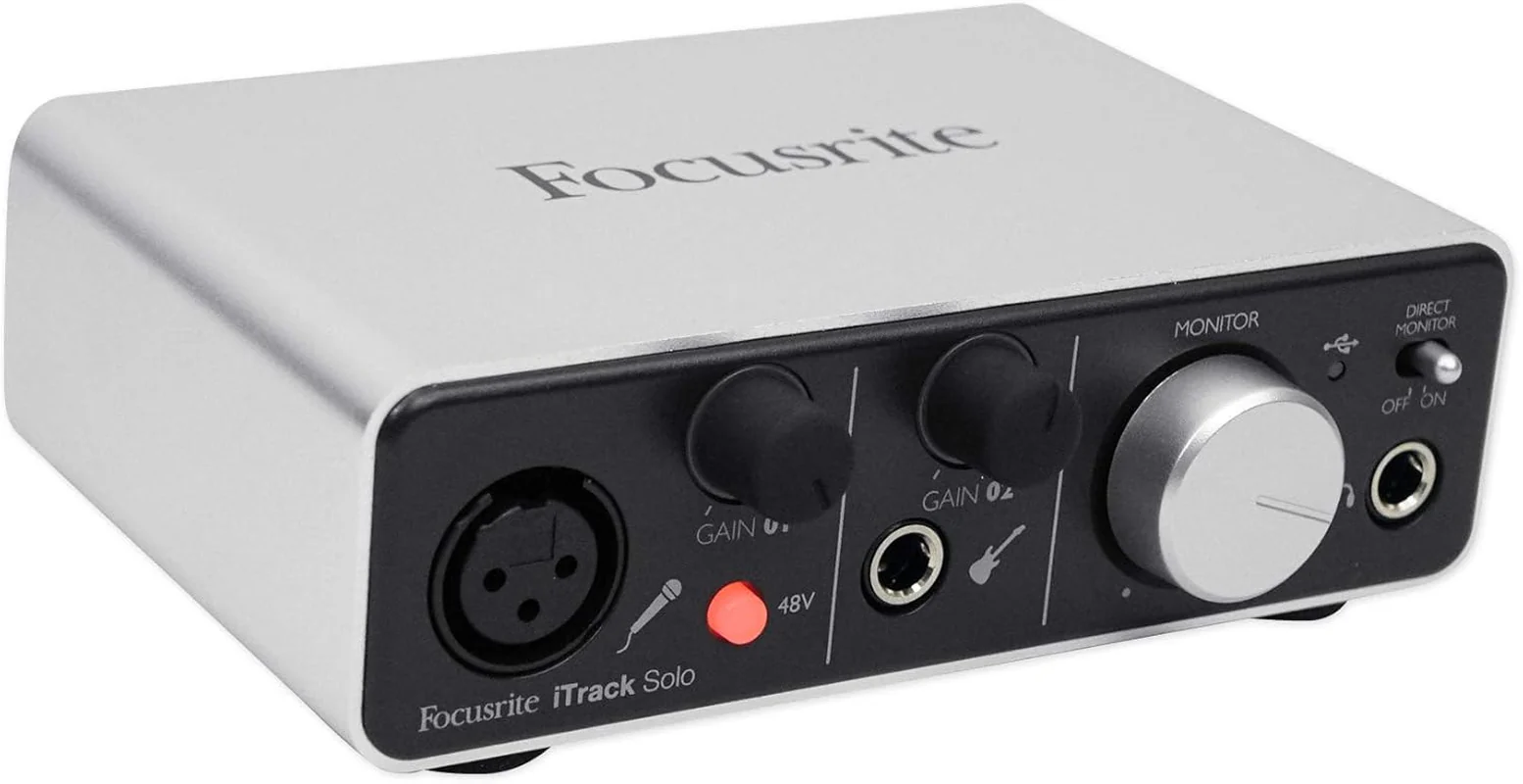 Interfaz de Audio Focusrite iTrack Solo – Compatible con iPad (Lightning), Mac y PC con Preamp Scarlett - Image 3