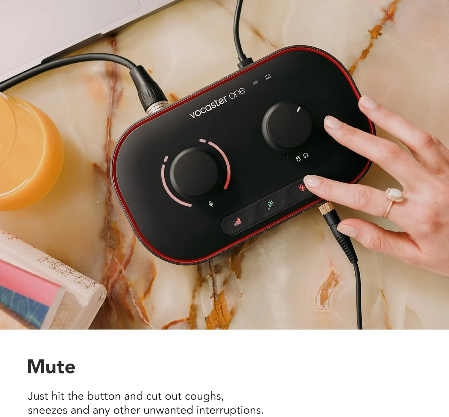 Interfaz de Podcast Focusrite Vocaster One – 70dB de Ganancia, Auto Gain y Conexión para Cámara/Móvil - Image 7