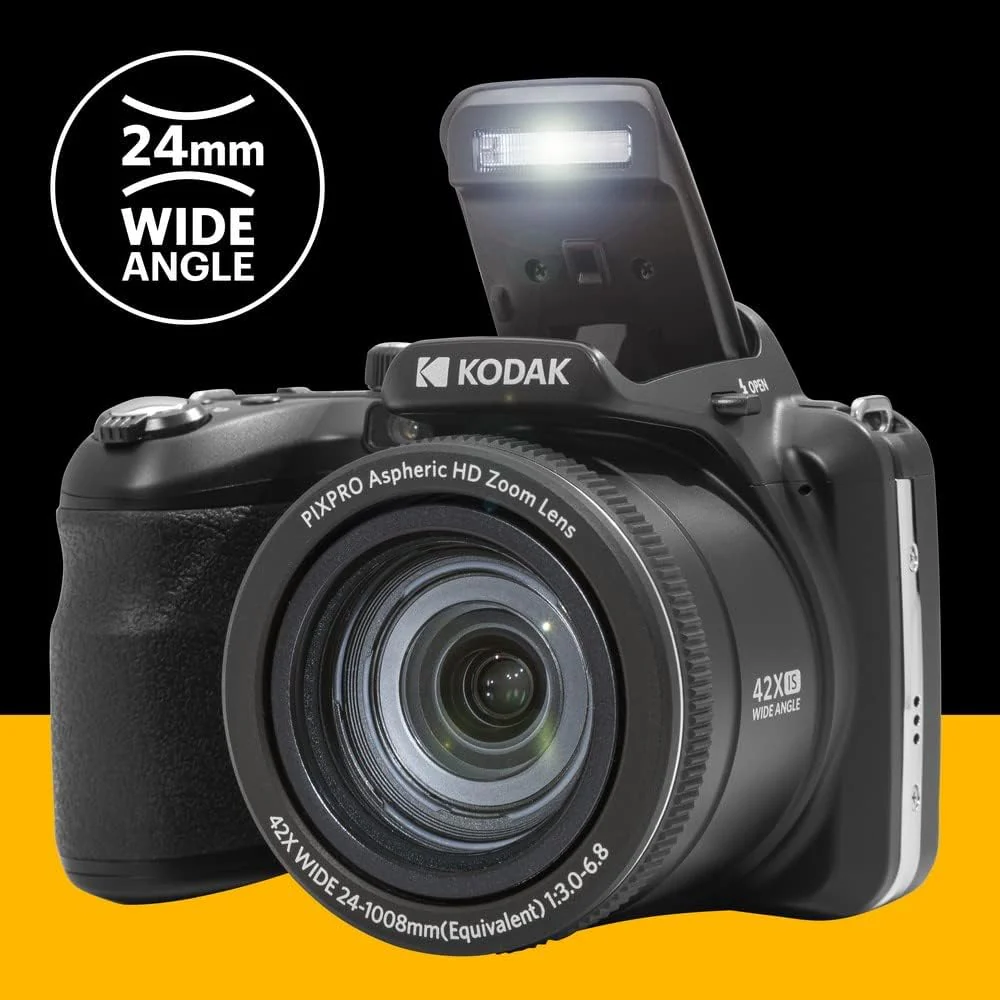 Kodak Cámara Bridge PIXPRO AZ425 – 20MP con Super Zoom Óptico 42x, Estabilización OIS y Video Full HD - Image 5