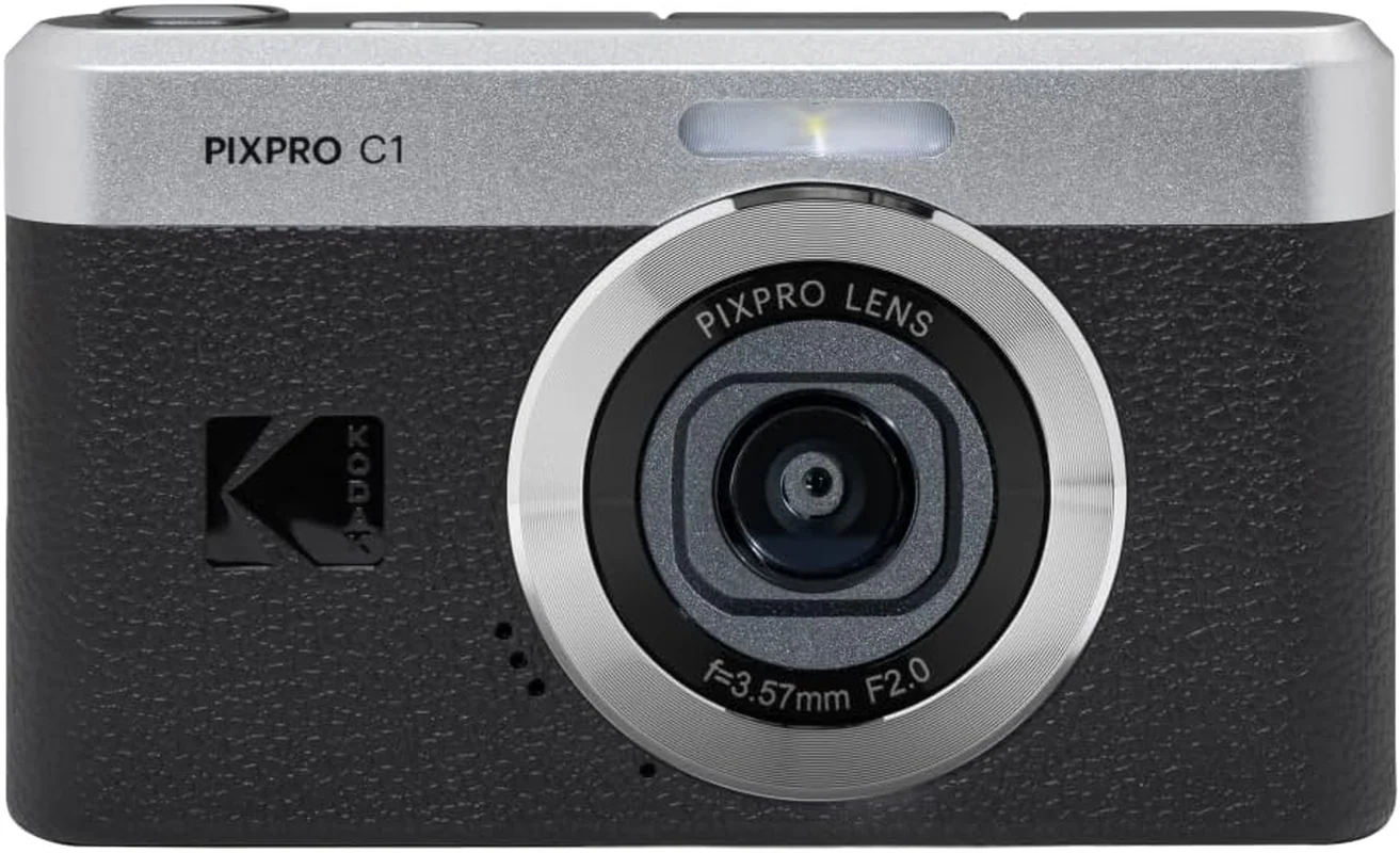 Kodak Cámara Digital PIXPRO C1 – Estilo Retro 13MP con Pantalla Selfie Abatible 180° y Video Full HD