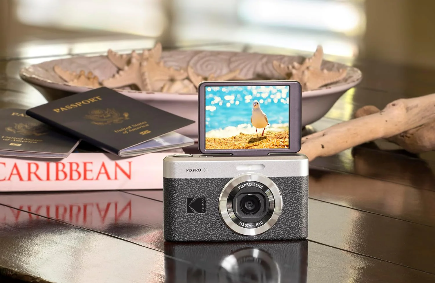 Kodak Cámara Digital PIXPRO C1 – Estilo Retro 13MP con Pantalla Selfie Abatible 180° y Video Full HD - Image 2