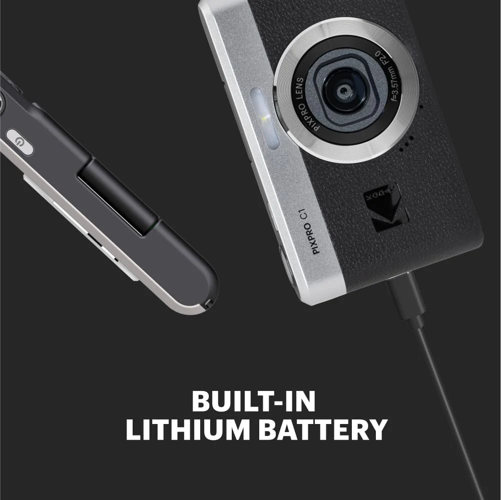Kodak Cámara Digital PIXPRO C1 – Estilo Retro 13MP con Pantalla Selfie Abatible 180° y Video Full HD - Image 5