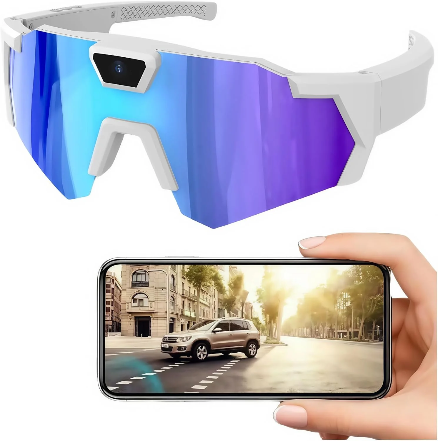 Lentes con cámara inteligente para deportes al aire libre, grabación de vídeo HD - Image 8