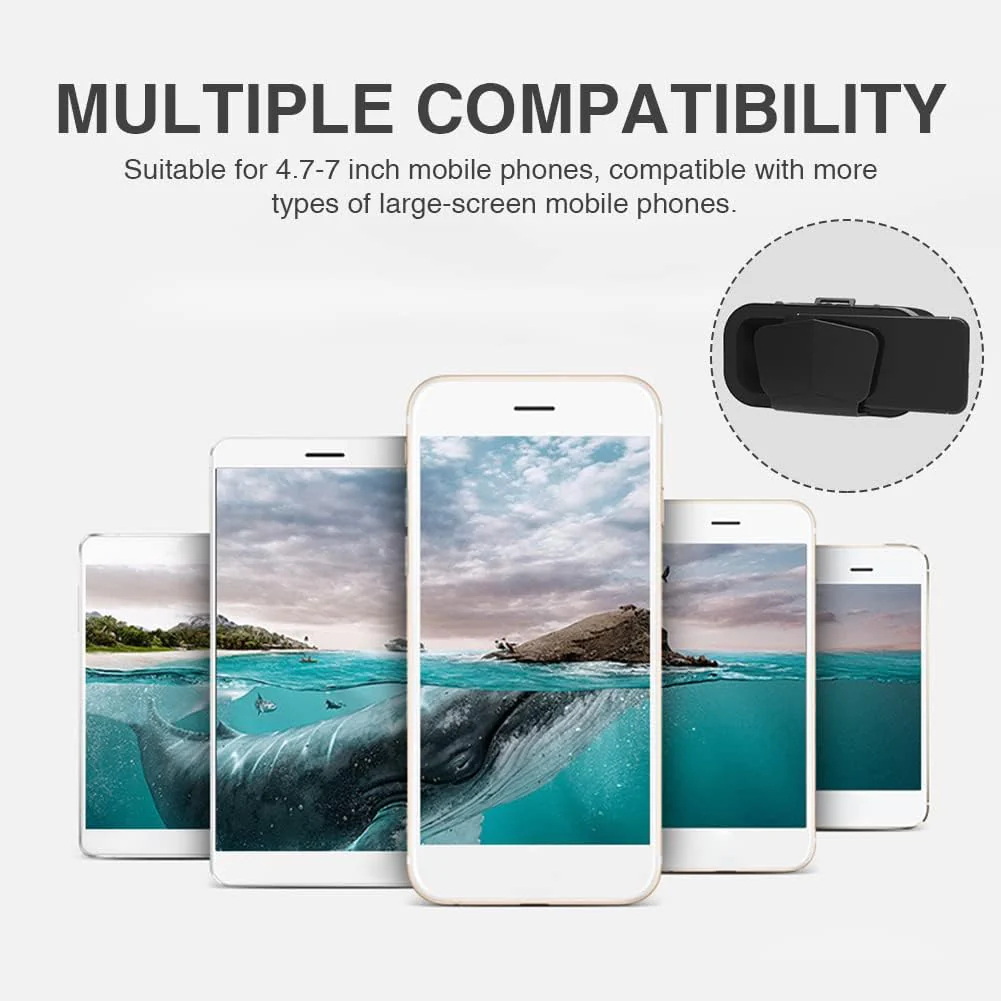 Lentes de realidad virtual 3D SUPVR, gafas universales de realidad virtual con soporte para pantalla panorámica de 360°- - Image 5