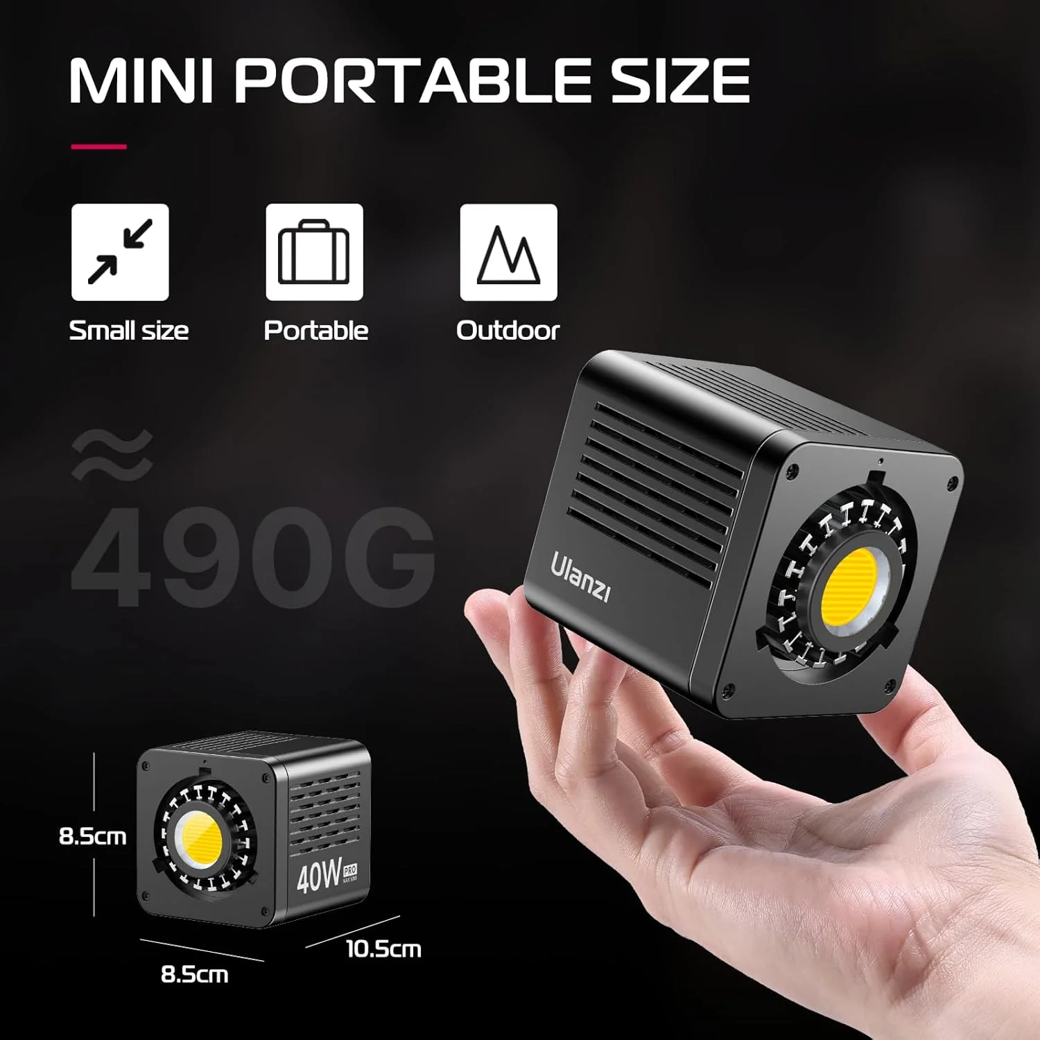ULANZI Luz de video LED portátil de 40 W Pro - Image 6