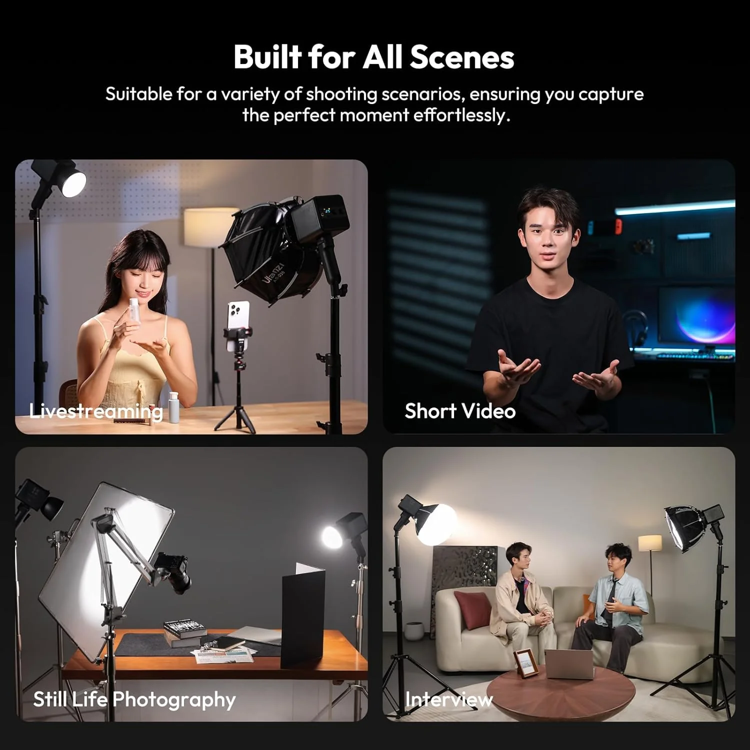 ULANZI 100W - Luz de vídeo LED RGB/BICOLOR - Image 2
