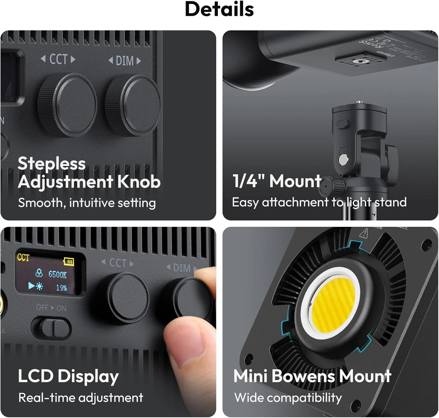 ULANZI 100W - Luz de vídeo LED RGB/BICOLOR - Image 6