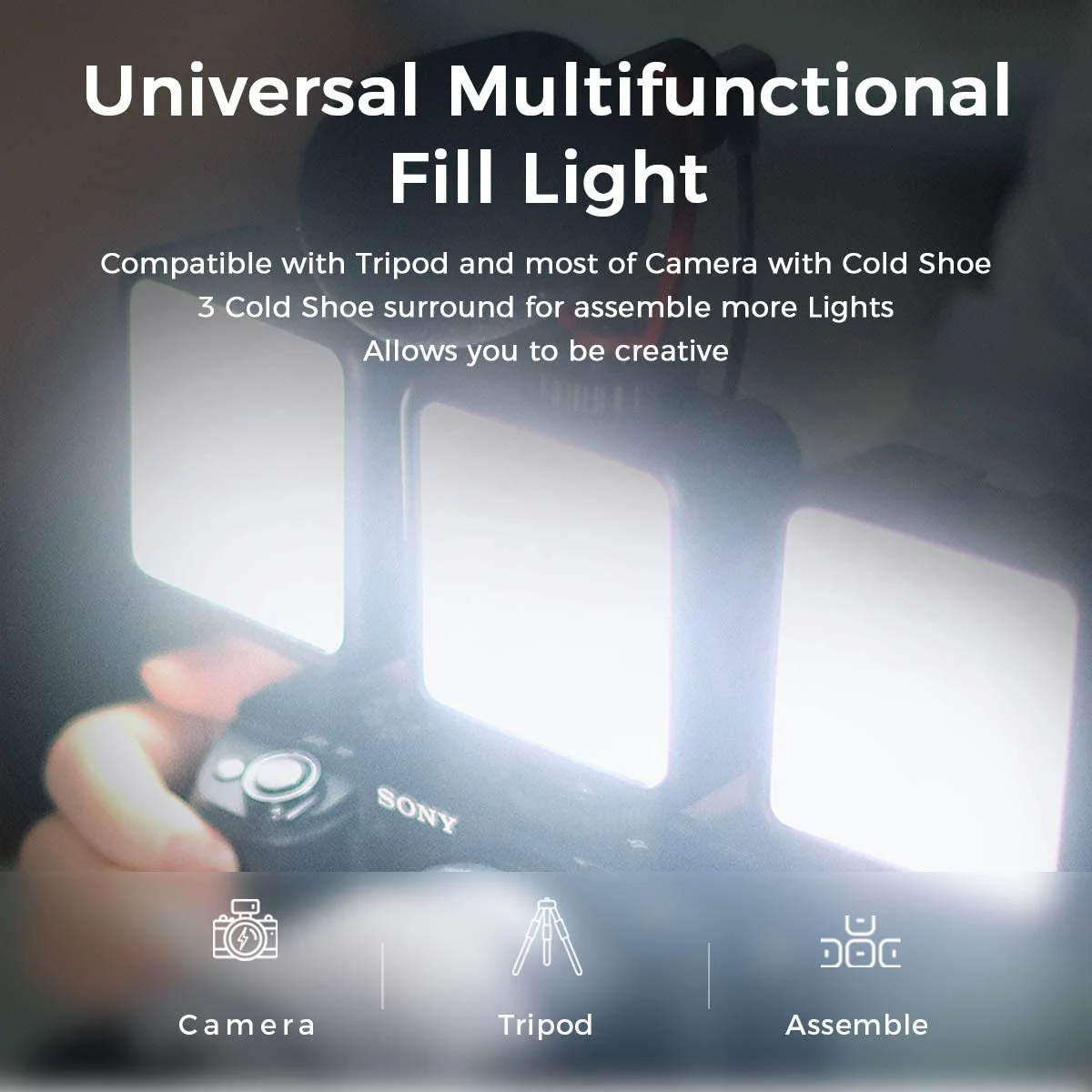 ULANZI VL-81 3000mAh - Luz de video LED bicolor con caja de luz - Image 6