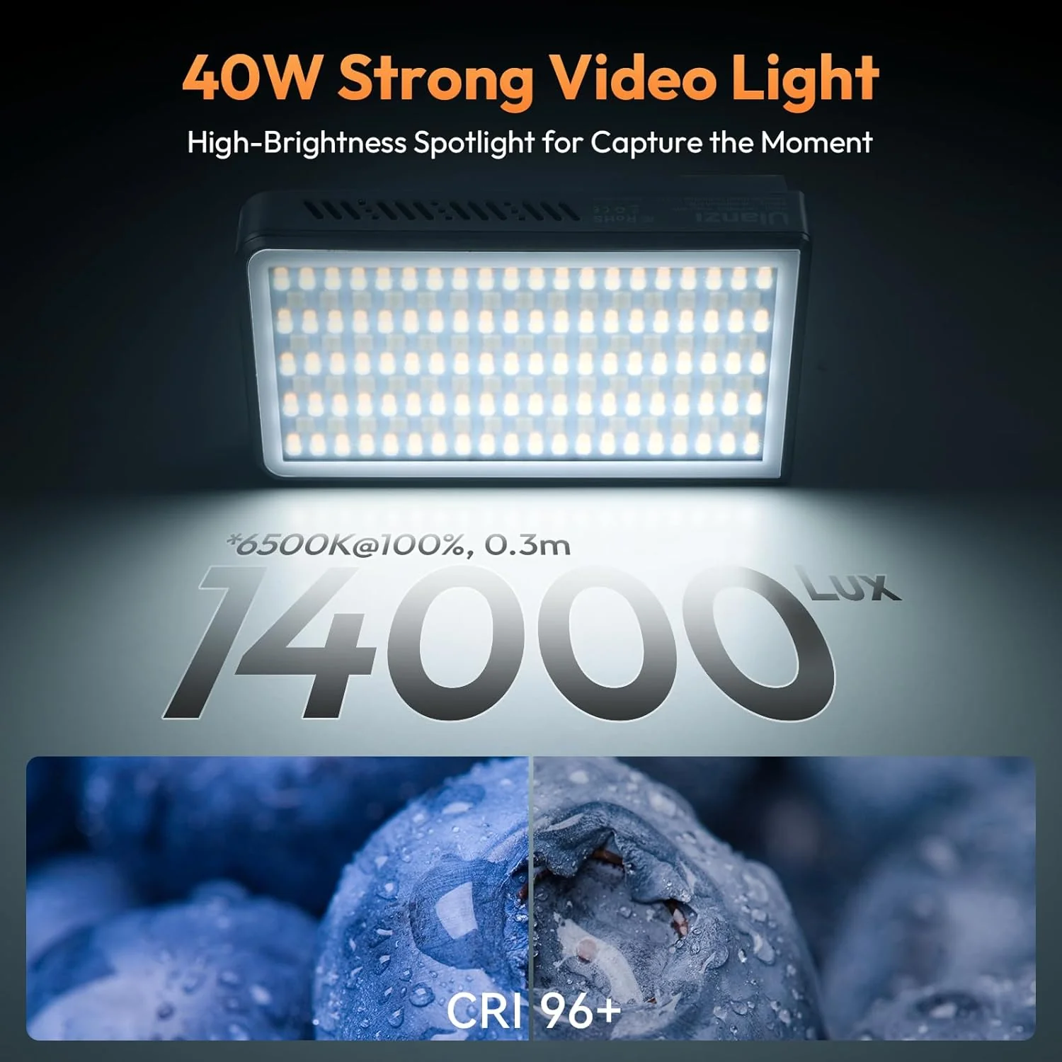 Luz LED Ulanzi 40W Portátil Serie Pro | RGB / Bi-Color - Image 4