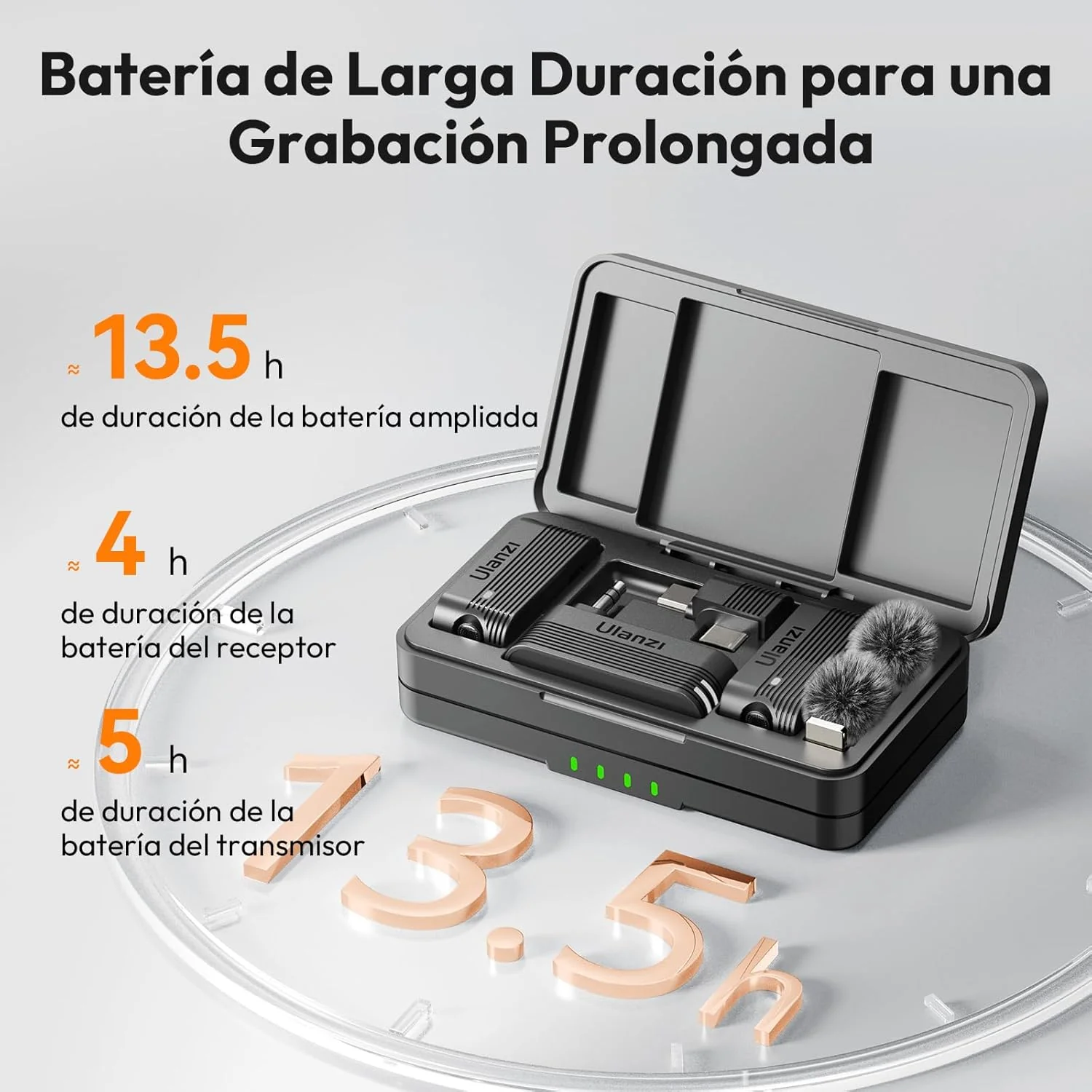 ULANZI A100 - Micrófono de solapa inalámbrico - Image 3