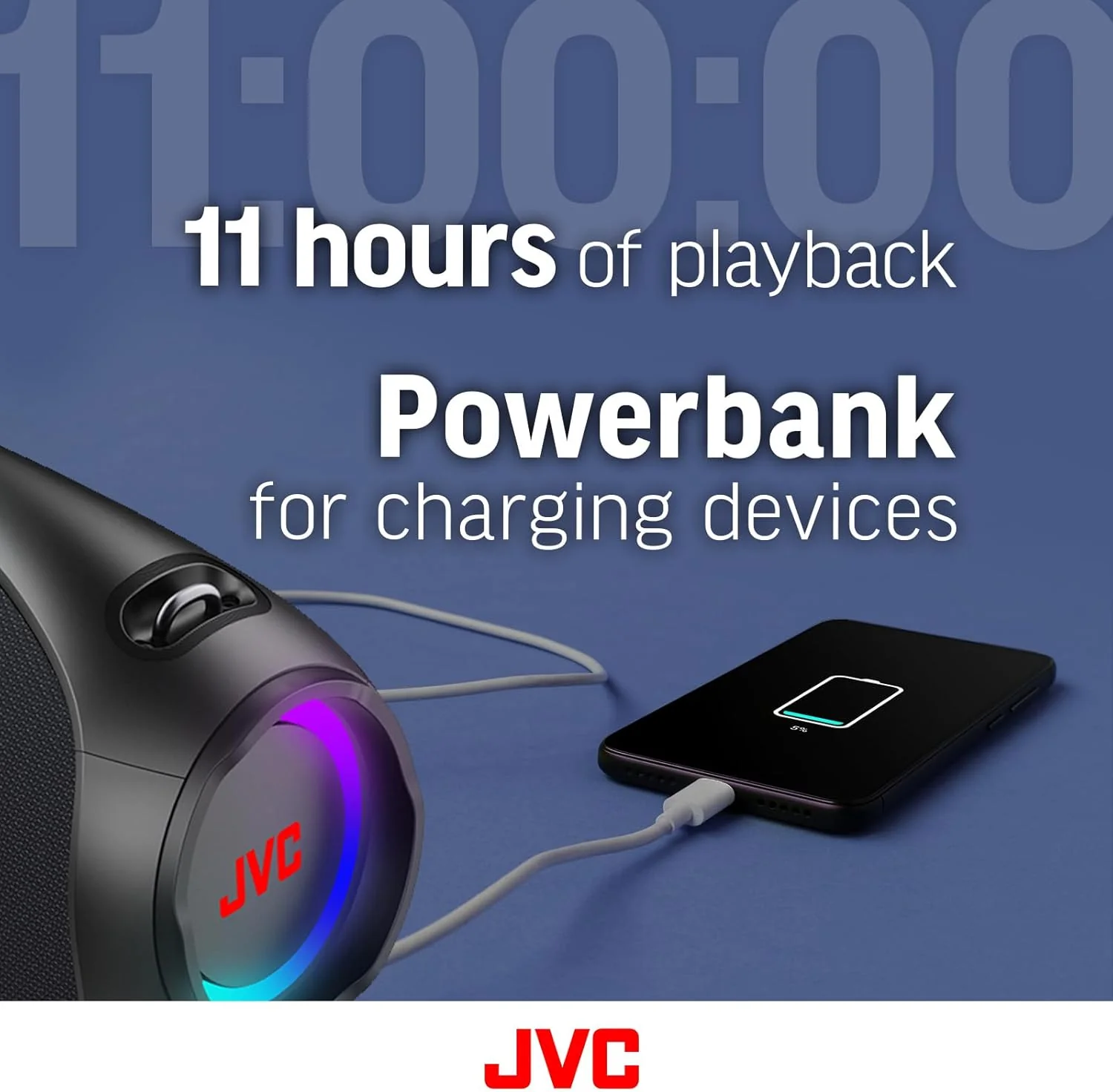 Parlante Bluetooth 120W Inalámbrico | Luces LED, IPX6 y Powerbank - Image 5