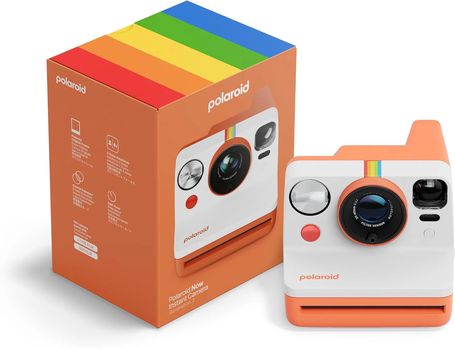 Polaroid Now Gen 3 - Cámara Instantánea, Autodisparador, Enfoque Automático, Doble Exposición y Carga USB-C - Image 16