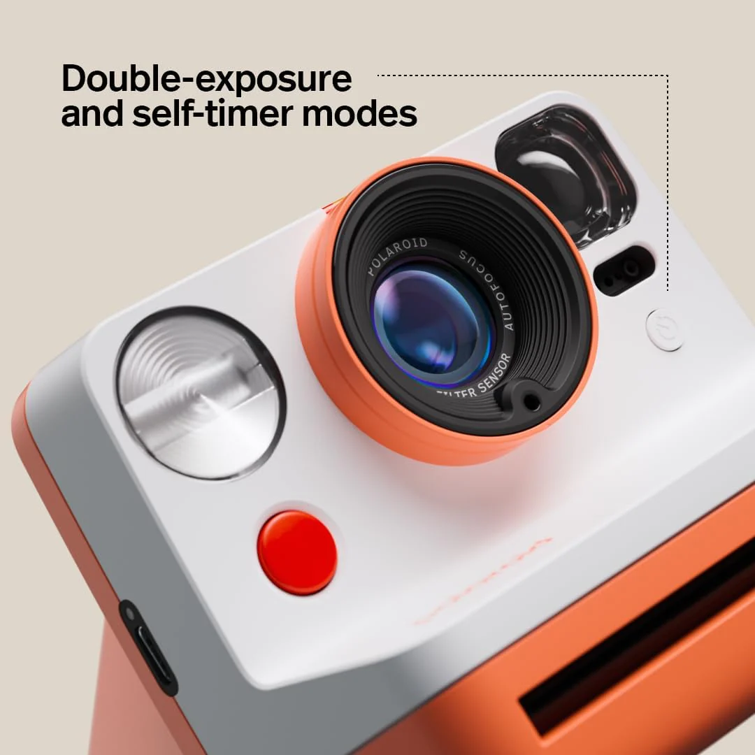 Polaroid Now Gen 3 - Cámara Instantánea, Autodisparador, Enfoque Automático, Doble Exposición y Carga USB-C - Image 6