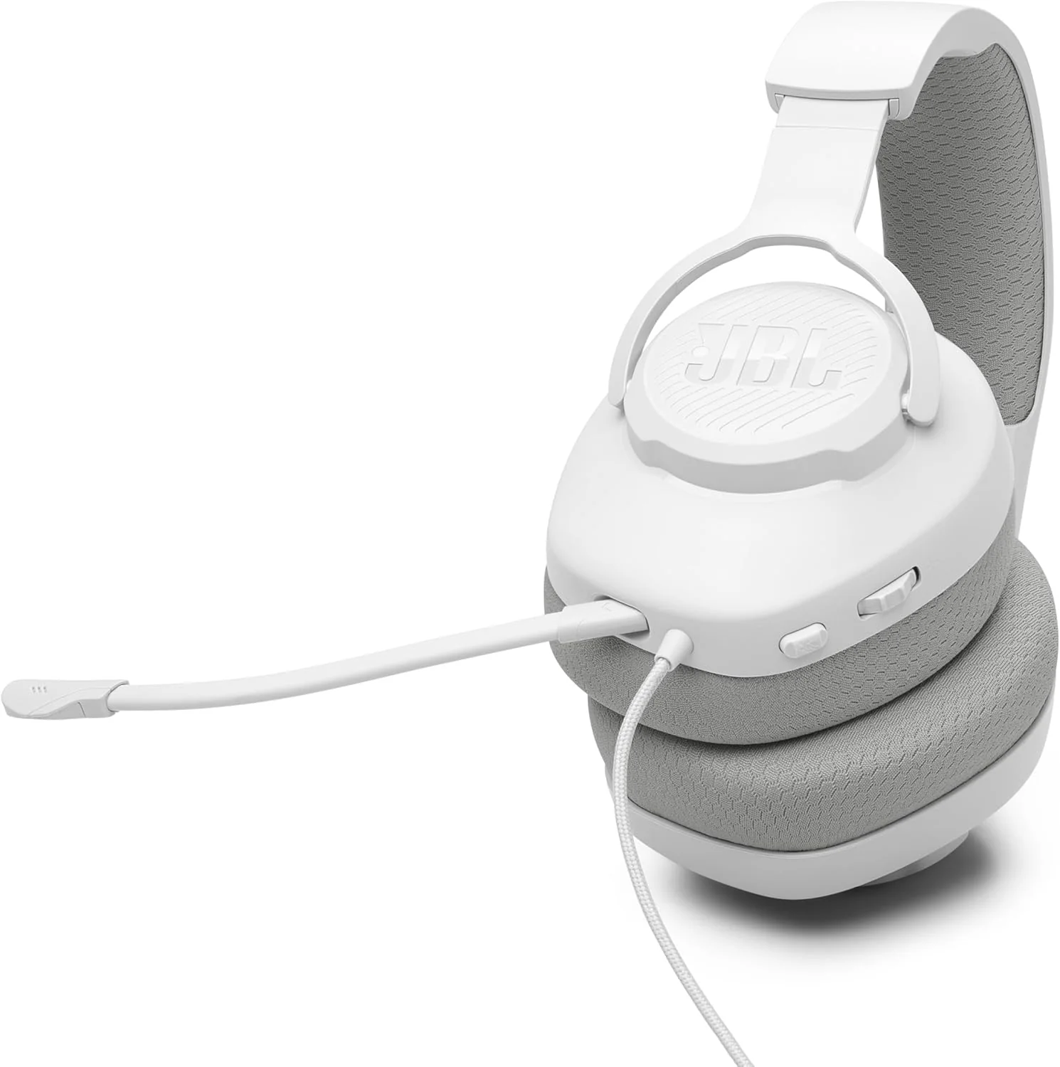 Quantum 100M2 - Wired Over-Ear Gaming Headset with Omnidirectional, Detachable Mic with Mute Option and Fabric-Covered Memory Foam Ear Cushions, Compatible with All Platforms (White) - Image 11