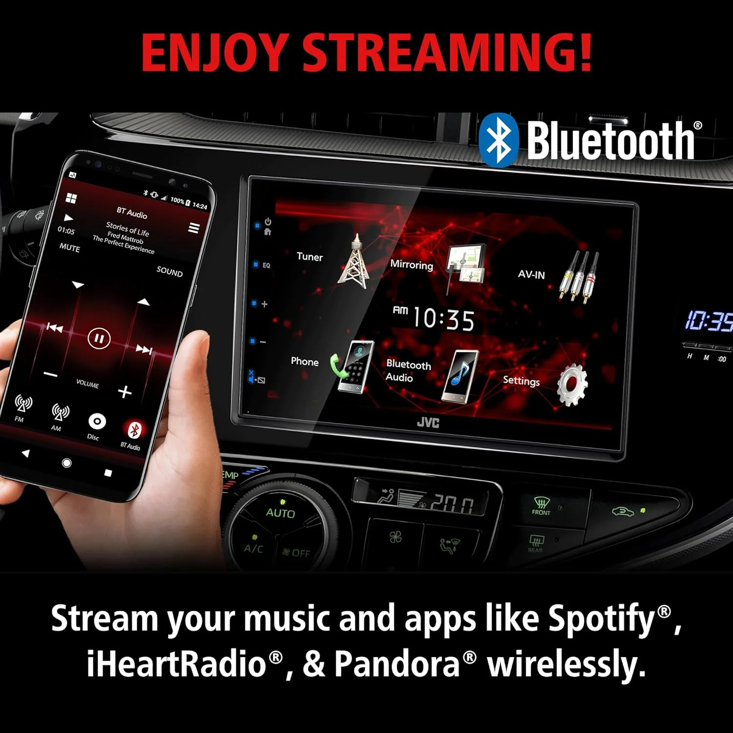 Radio Auto 6.75" Táctil | Dual Bluetooth y Chasis Corto - Image 7