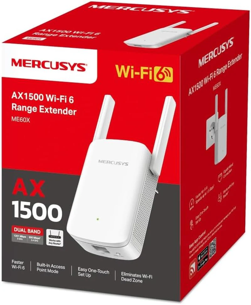 Repetidor Mercusys ME60X | Wi-Fi 6 AX1500 y Puerto Gigabit - Image 5