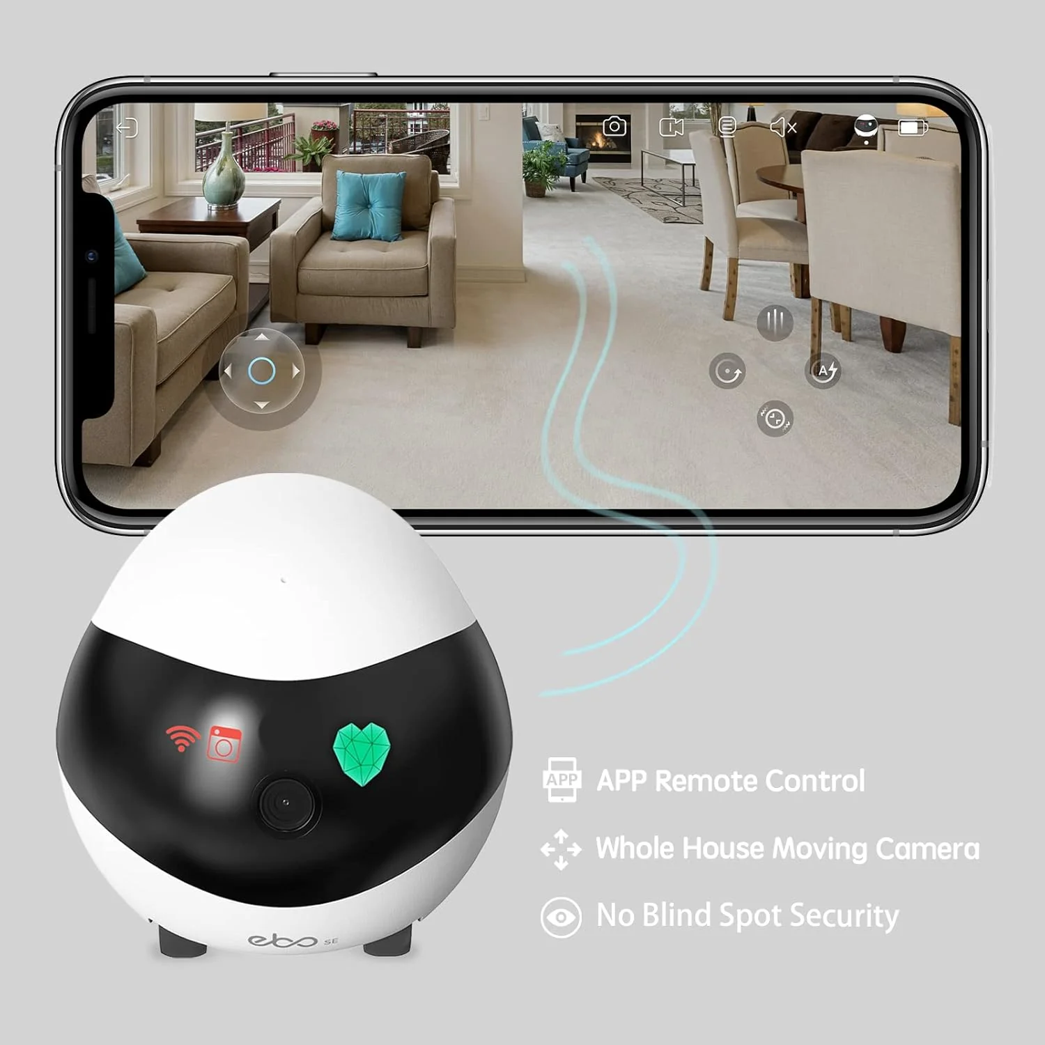 Robot Cámara Móvil EBO SE | 1080P y Auto-Recarga - Image 2
