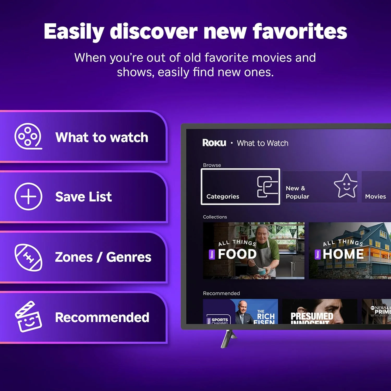 Roku Streaming Stick 4K - Dispositivo de transmisión HDR y Dolby Vision Roku para TV con control remoto por voz y Wi-Fi de largo alcance - TV gratis y en vivo - Image 8
