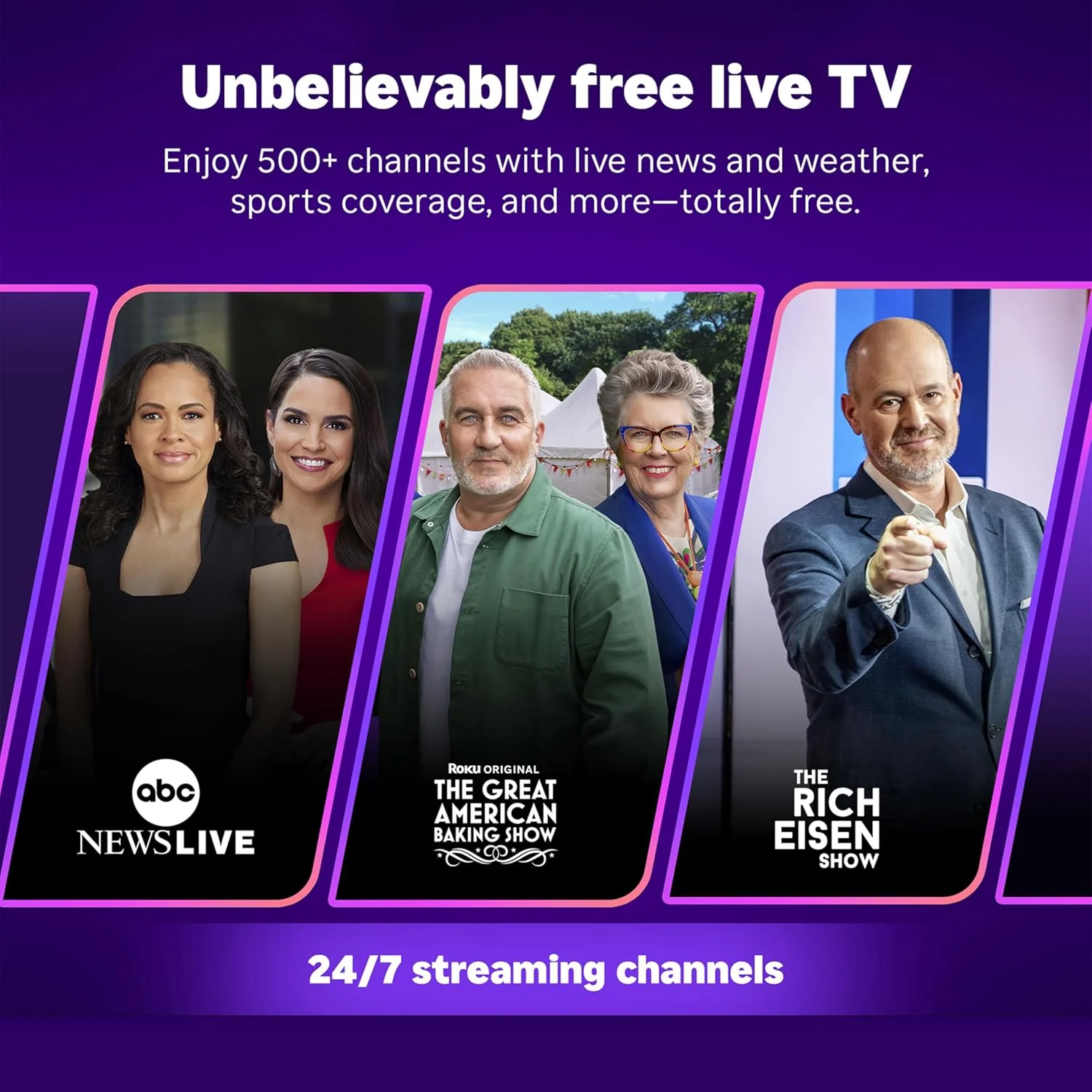 Roku Streaming Stick 4K - Dispositivo de transmisión HDR y Dolby Vision Roku para TV con control remoto por voz y Wi-Fi de largo alcance - TV gratis y en vivo - Image 9