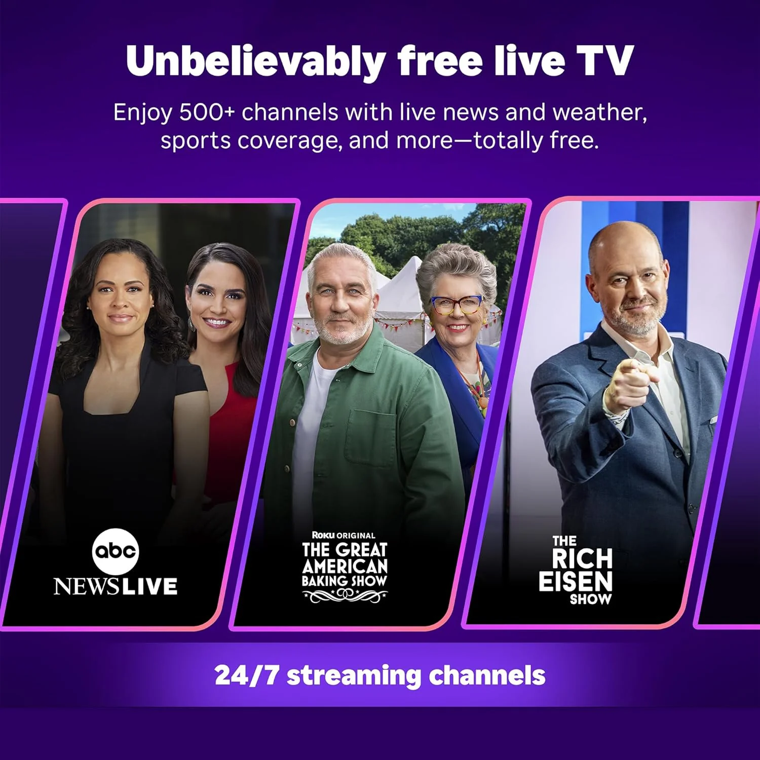 Roku Streaming Stick Plus 2025 - Dispositivo de transmisión Roku 4K y HDR para TV con control remoto por voz - TV gratis y en vivo - Image 8