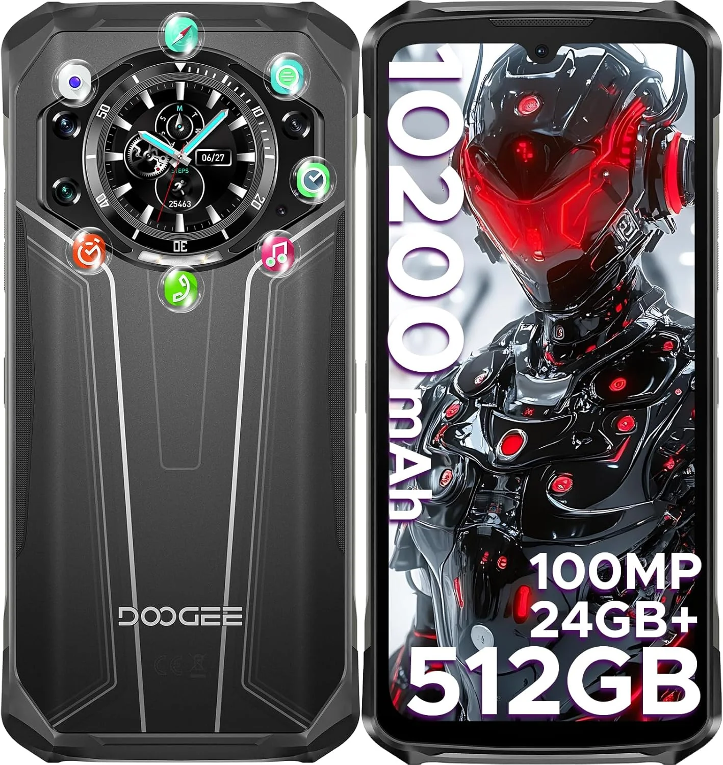 DOOGEE S119 (2025) Version Global Celular Indestructible Doble Pantalla, 100MP y Visión Nocturna (10200mAh) - Image 2