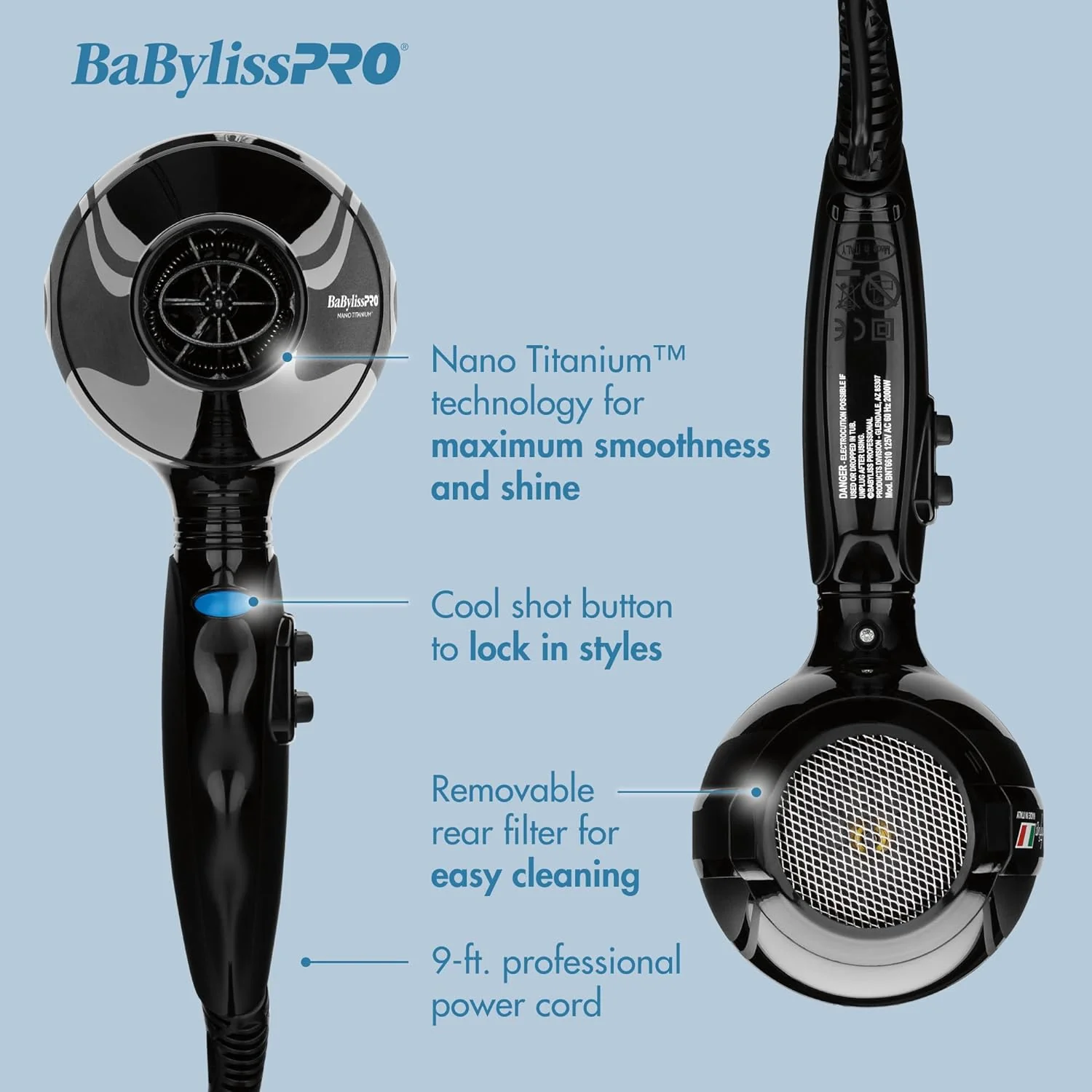 Secador Nano Titanium Portofino - Image 2