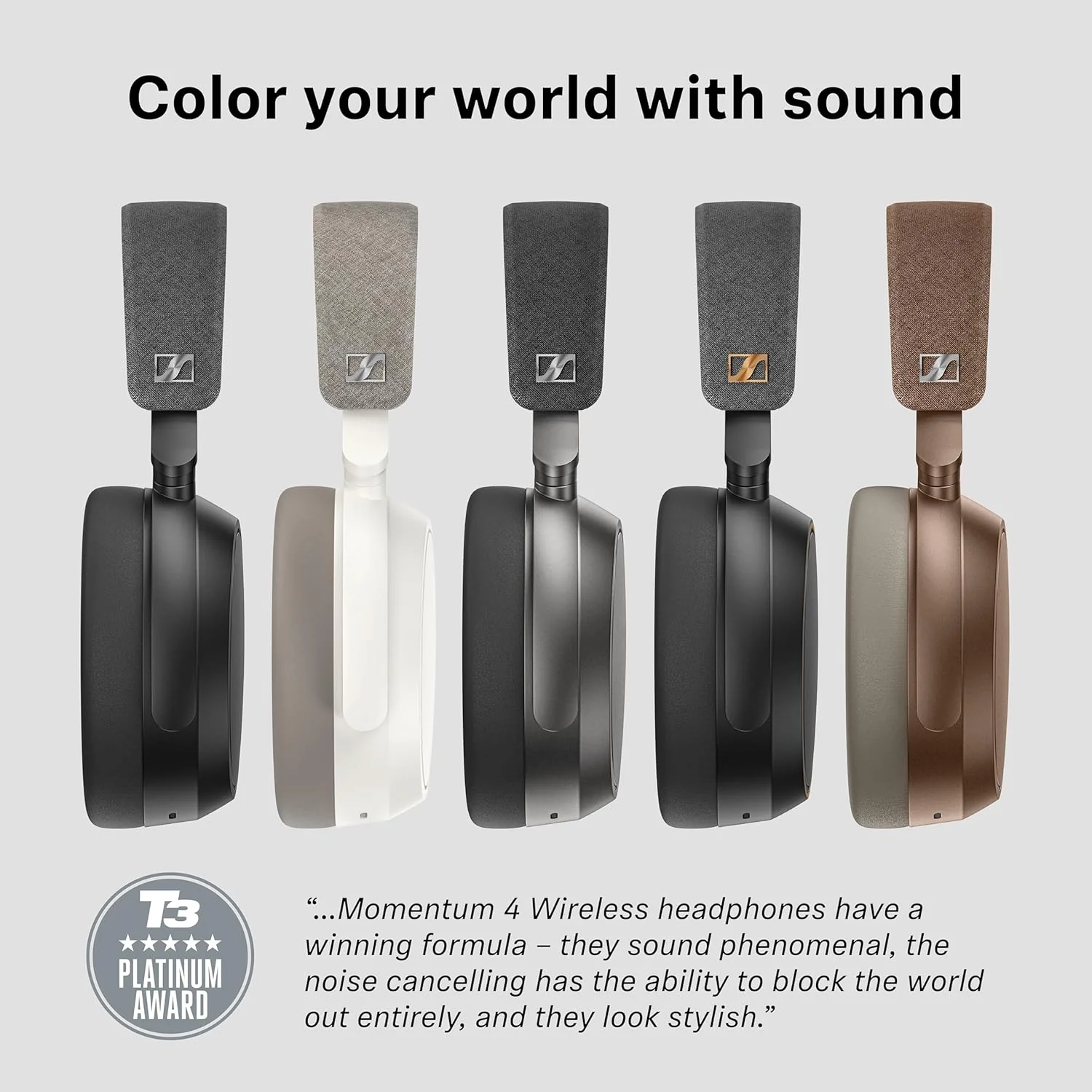 Sennheiser MOMENTUM 4 Wireless: Auriculares Over-Ear Bluetooth con Cancelación de Ruido Adaptativa, 60h de Batería y Sonido Personalizable (Seminuevo) - Image 11