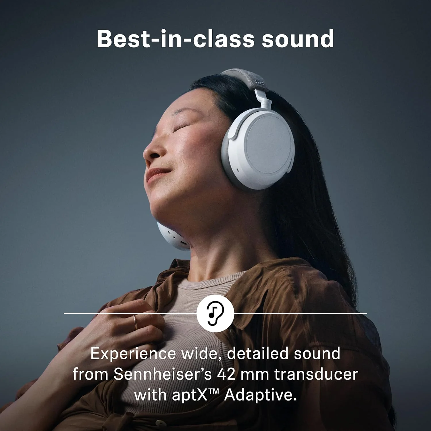 Sennheiser MOMENTUM 4 Wireless: Auriculares Over-Ear Bluetooth con Cancelación de Ruido Adaptativa, 60h de Batería y Sonido Personalizable (Seminuevo) - Image 3