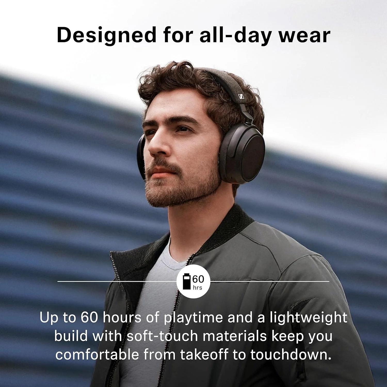 Sennheiser MOMENTUM 4 Wireless: Auriculares Over-Ear Bluetooth con Cancelación de Ruido Adaptativa, 60h de Batería y Sonido Personalizable (Seminuevo) - Image 5