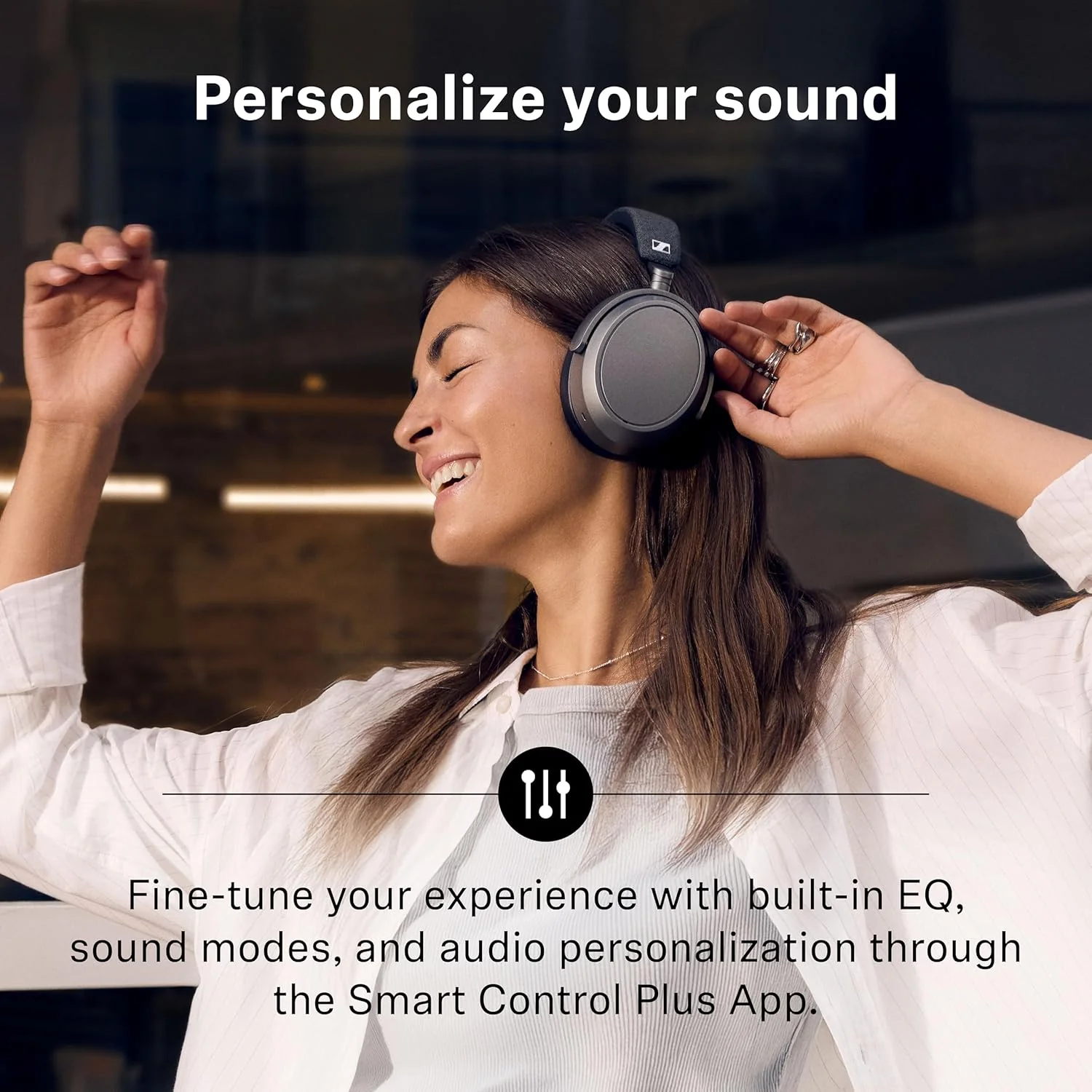 Sennheiser MOMENTUM 4 Wireless: Auriculares Over-Ear Bluetooth con Cancelación de Ruido Adaptativa, 60h de Batería y Sonido Personalizable (Seminuevo) - Image 7