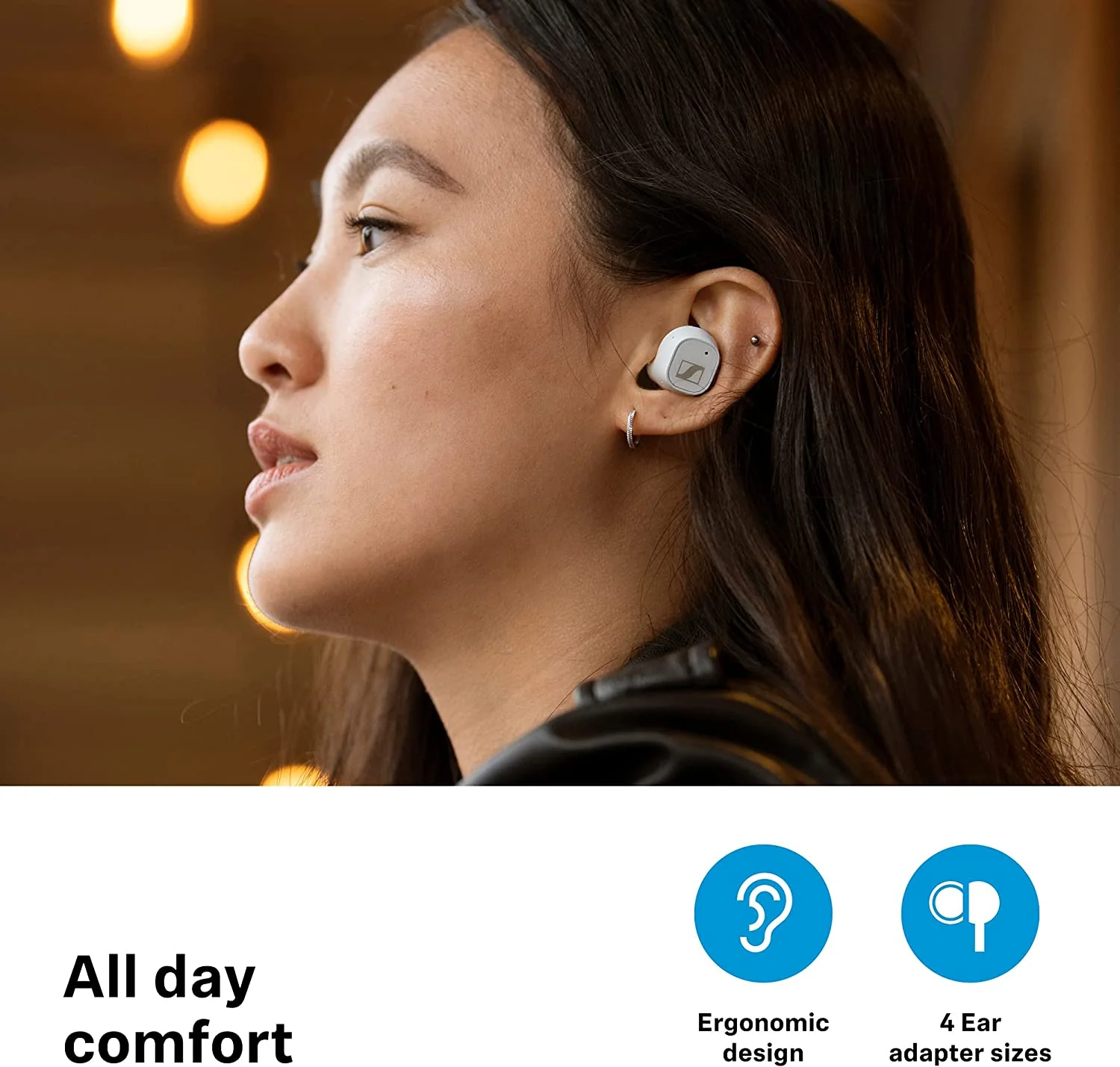 Sennheiser CX Plus True Wireless: Audífonos In-Ear Bluetooth con ANC, IPX4, Controles Táctiles y 24 Horas de Batería (Seminuevo) - Image 10