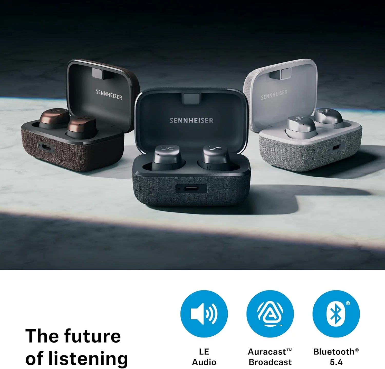 Sennheiser MOMENTUM True Wireless 4: Audífonos In-Ear Bluetooth 5.4 con ANC Adaptativa, 30h de Batería y Sonido Nítido (Seminuevo) - Image 6