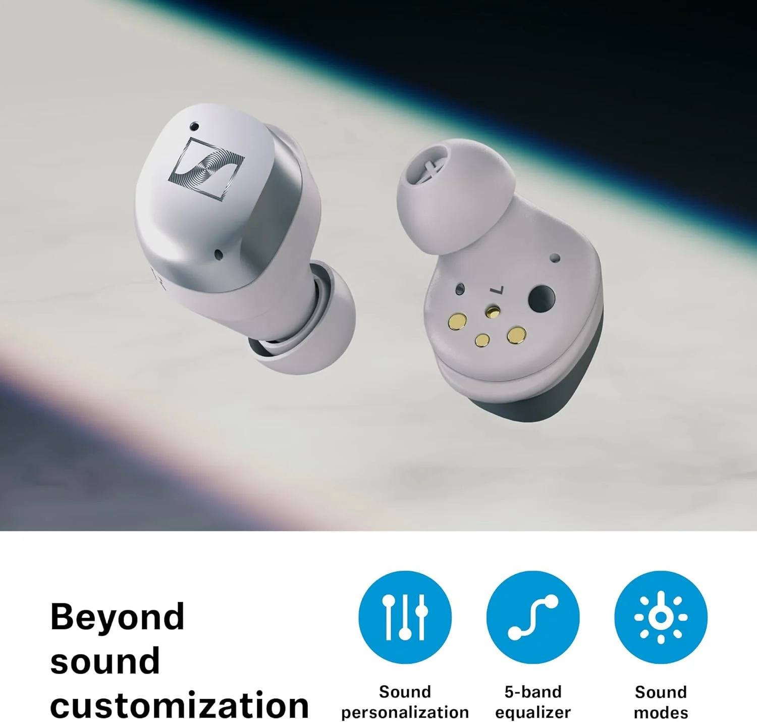 Sennheiser MOMENTUM True Wireless 4: Audífonos In-Ear Bluetooth 5.4 con ANC Adaptativa, 30h de Batería y Sonido Nítido (Seminuevo) - Image 8