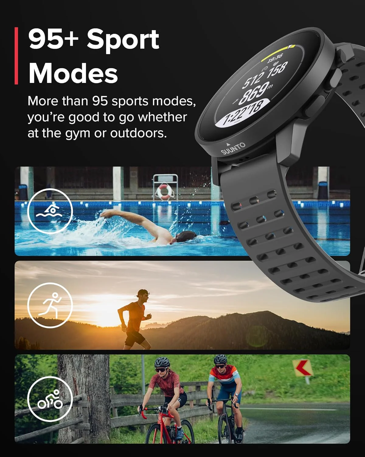 Suunto Reloj GPS 9 Peak Pro – Cristal de Zafiro, Batería 40h/300h y Resistencia Militar - Image 8