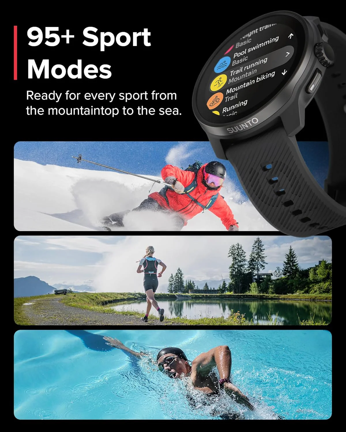 Suunto Reloj GPS – Pantalla AMOLED, Mapas Offline y GPS Dual-Band (Compacto de 45mm) - Image 7