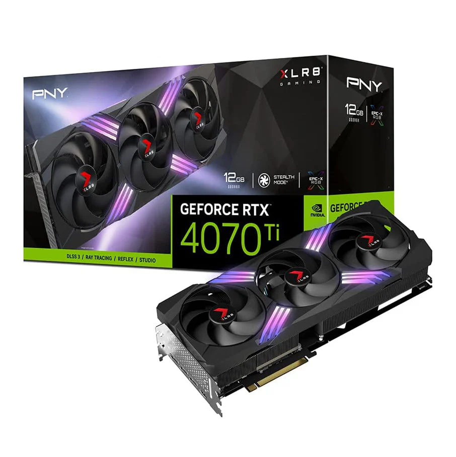 PNY GeForce RTX 4070 Ti 12GB XLR8 Gaming VERTO EPIC-X GPU
