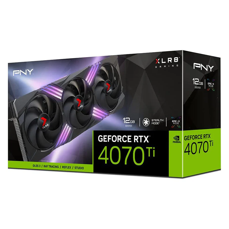 PNY GeForce RTX 4070 Ti 12GB XLR8 Gaming VERTO EPIC-X GPU - Image 2