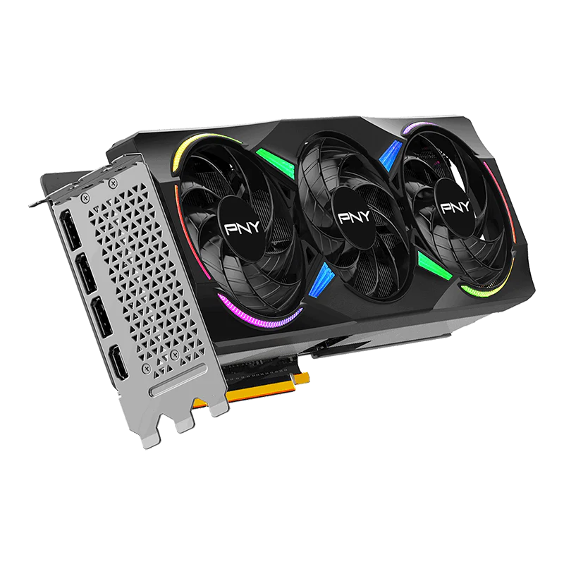 PNY GeForce RTX 5070Ti 16GB ARGB Overclocked Triple Fan GPU - Image 2