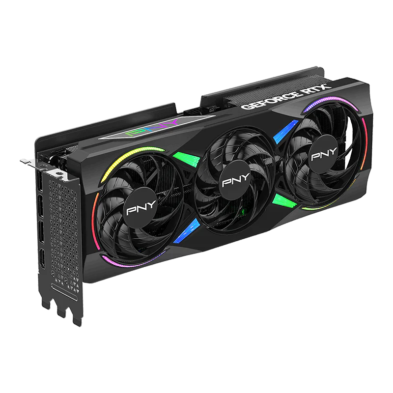 PNY GeForce RTX 5070Ti 16GB ARGB Overclocked Triple Fan GPU - Image 4