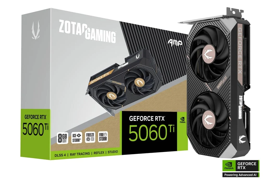 ZOTAC GAMING GeForce RTX 5060 Ti 8GB AMP GPU