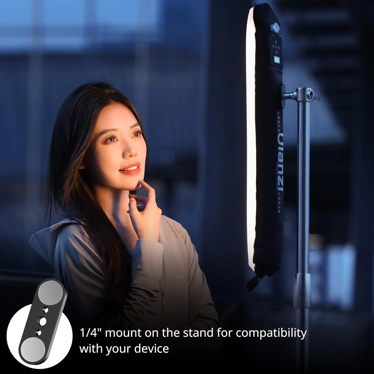 Tubo Luz Inflable Ulanzi LED 12W-120W RGB/Bi-Color Plegable - Image 8