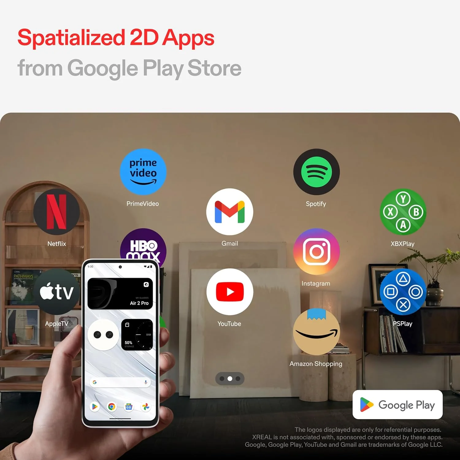 XREAL Beam Pro – Google Play Store, Cámaras 3D Duales 50MP y WiFi 6 - Image 2